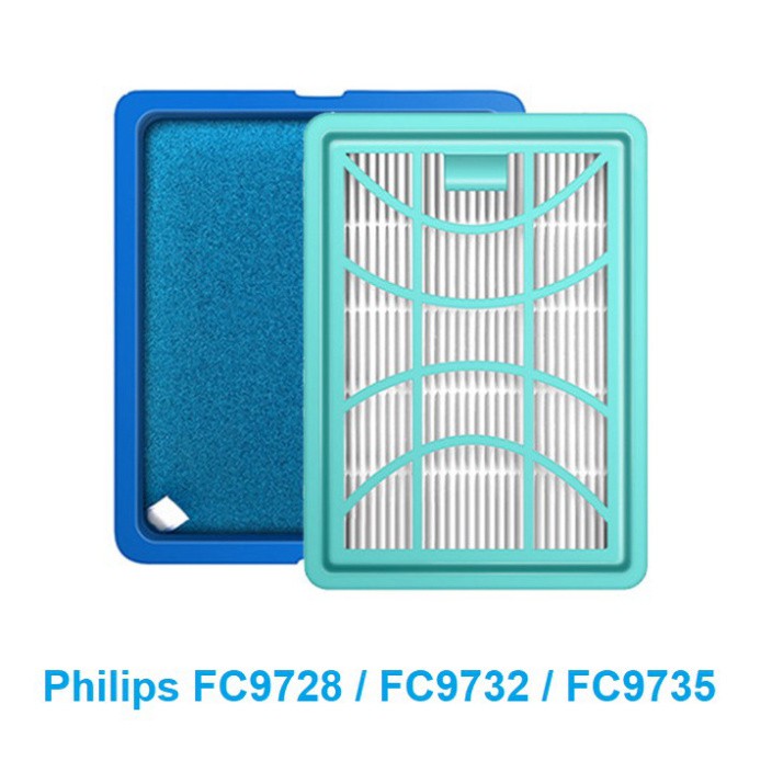 Sản Phẩm  Bộ tấm lọc HEPA, dùng thay thế cho máy hút bụi Philips FC9728, FC9732, FC9735 ..