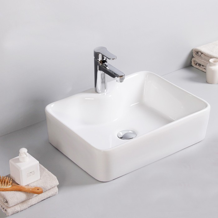 Chậu rửa mặt lavabo chữ nhật (thanh lý nghỉ bán giá rẻ)