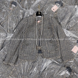 [HÀNG NGN] Áo dạ Tweed tua rua