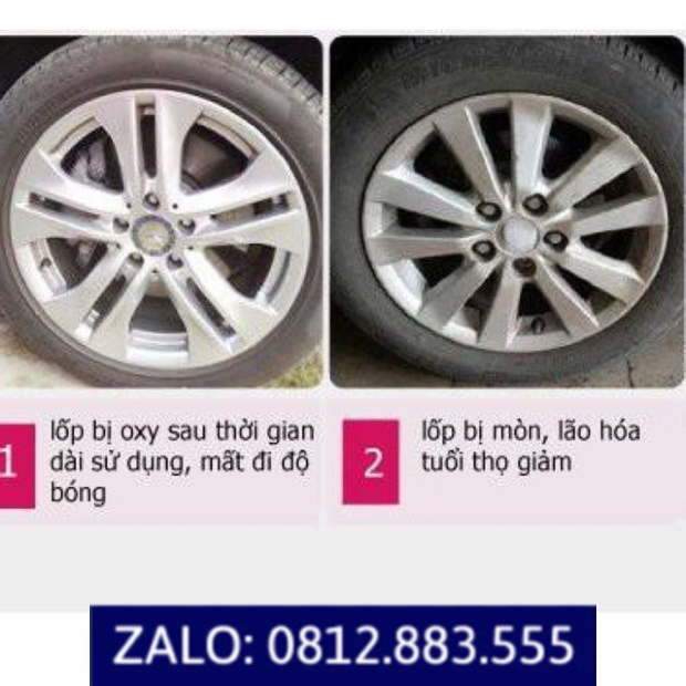 Chai xịt dưỡng bóng lốp, phục hồi nhựa đen Flamingo F003 dạng bọt- 650ml