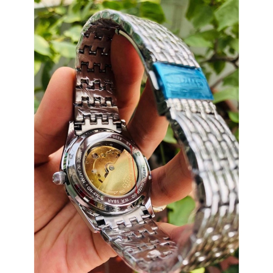 Đồng Hồ Nam citizen Sapphire CA35 Mặt vân Cọc La Mã Máy Cơ Automatic Nhật