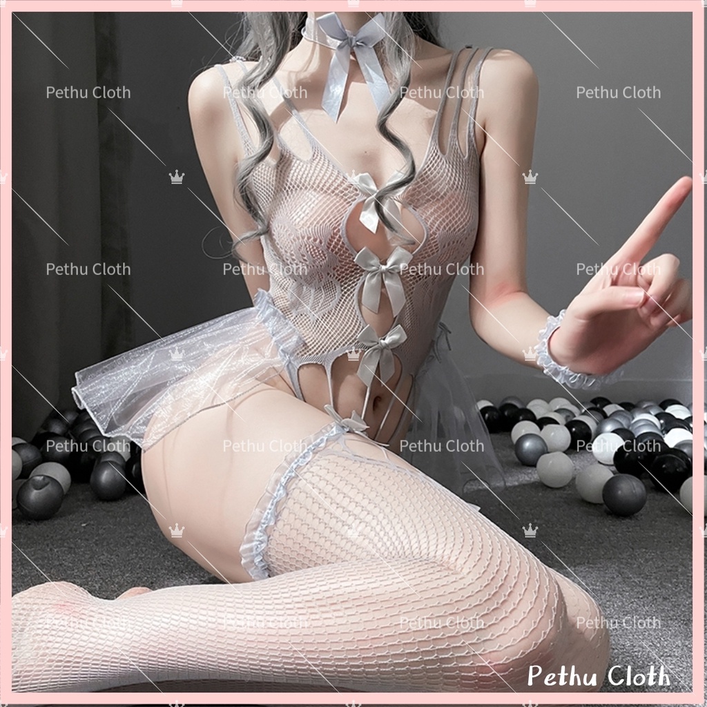 （Q1,HCM）💗Đồ ngủ sexy lọt 💗 - Bộ đồ lót cosplay ren Đầm ngủ 2 dây phối---009 | BigBuy360 - bigbuy360.vn
