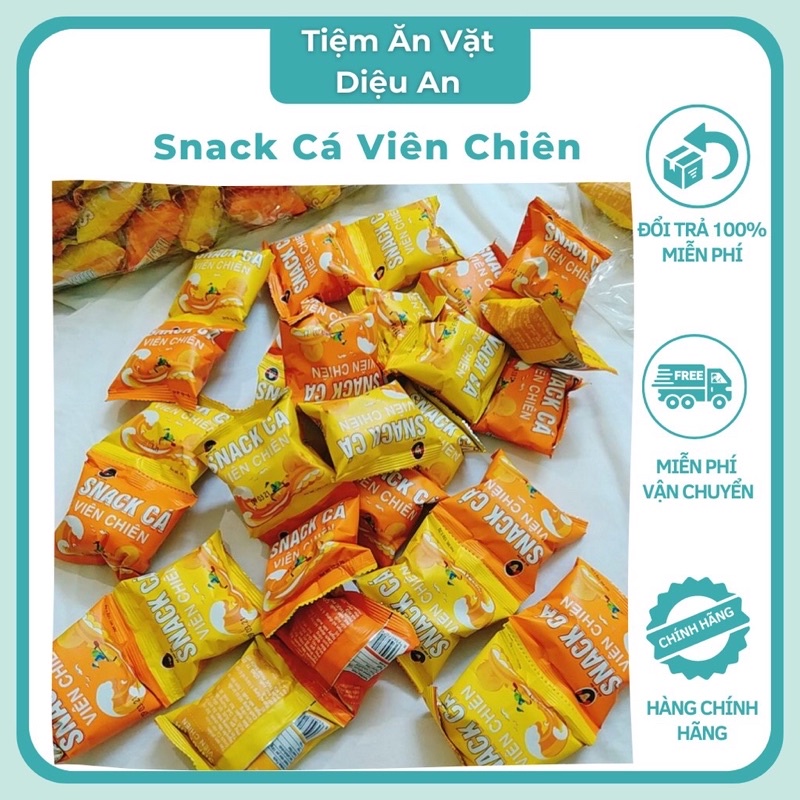 1 Gói Snack Cá Viên Chiên ❤️FREESHIP❤️ Bim Bim Cá Viên Chiên Giòn Ngon Khó Cưỡng