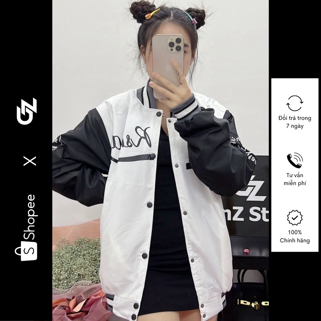 Áo bomber nam nữ Cala Rska, áo khoác bomber chất gió 2 lớp hàng cao cấp GZAK052 GZ Store