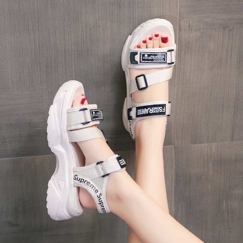 ( 2 MÀU ) Sandal nữ Quai Mới SUP Kiểu Dáng Hot Trend