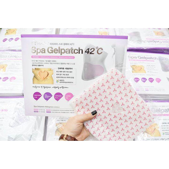 Miếng dán tan mỡ bụng Spa Gel Patch & Nature Global 42°C