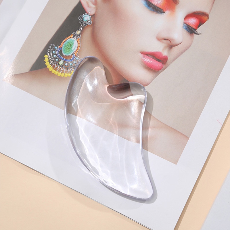 Đá Massage Mặt Guasha Trong Suốt