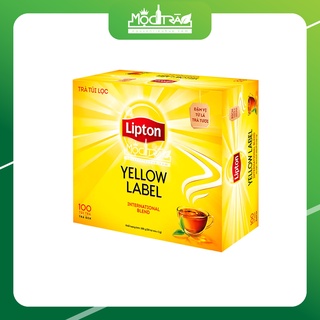 Trà lipton túi lọc 100 gói – trà túi lọc nhãn vàng - hộp 100 gói - date dài