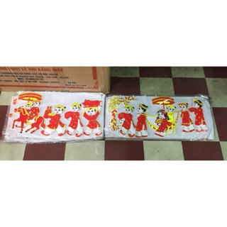 Chữ xốp nhung viền kim tuyến vàng