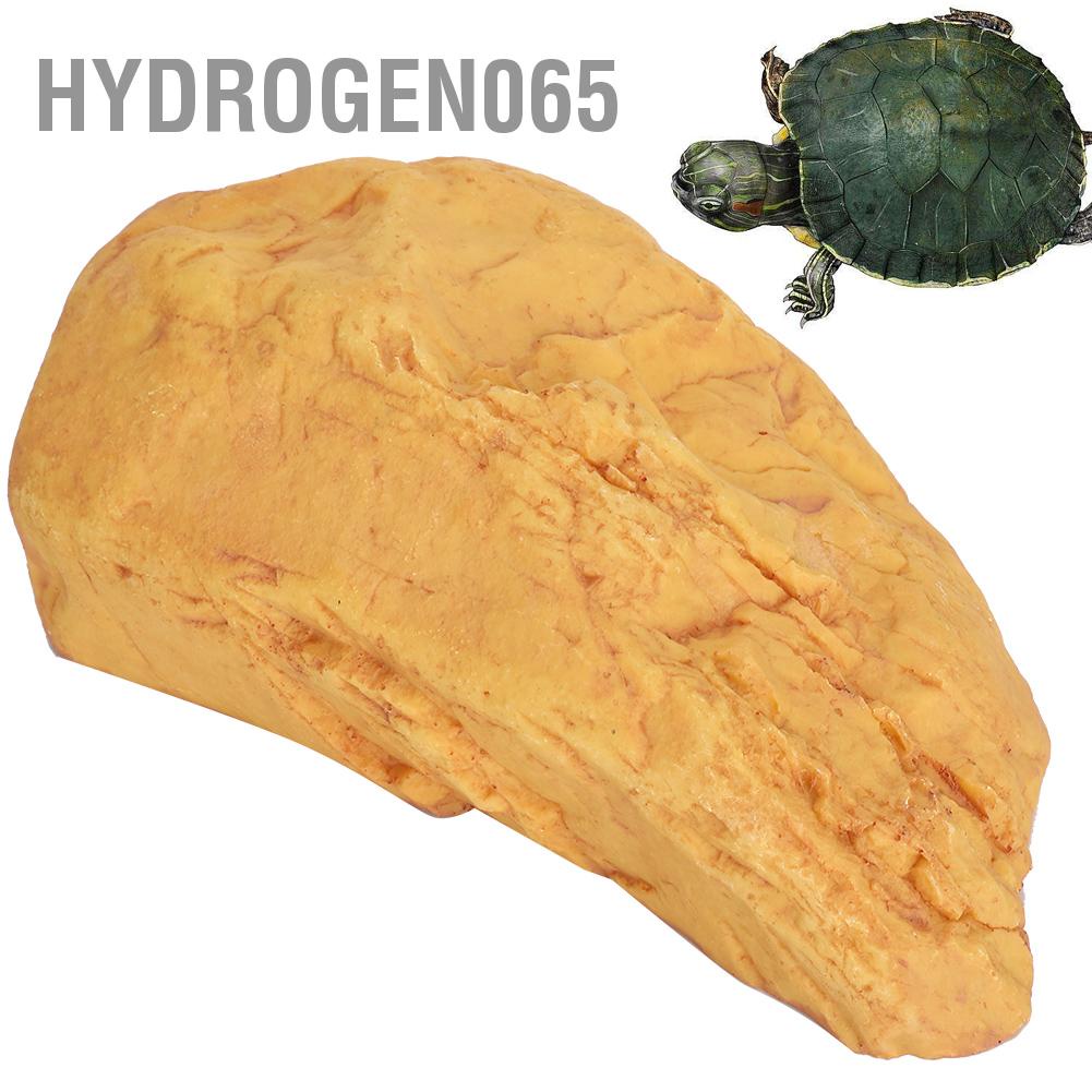 Hydrogen065 Nơi trú ẩn bằng nhựa cho bò sát Trang trí hồ cá Nhân tạo Hang náu ổn định mềm