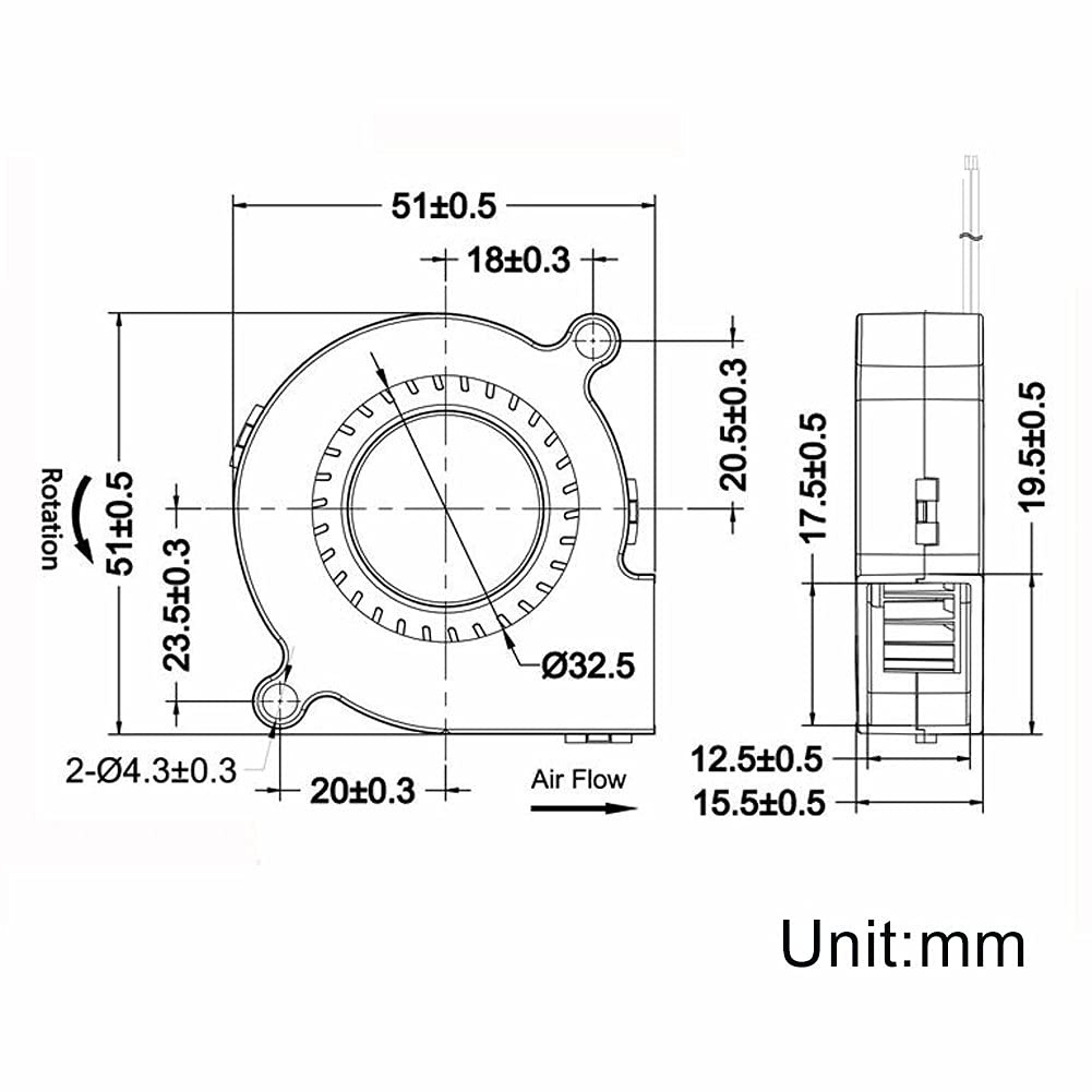 Quạt sò Nidec Servo fan tản nhiệt 24v 5cm 5015 hàng Nhật tồn kho mới chưa sử dụng phù hợp máy in 3D