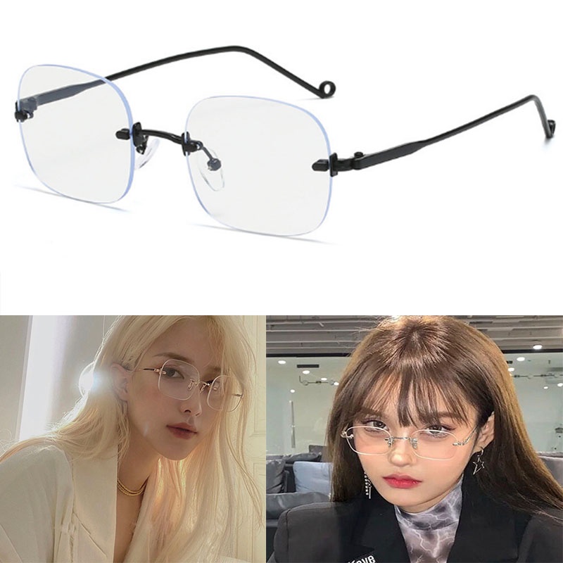 Mắt kính gọng kim loại phong cách Hàn Quốc cá tính cho nữ