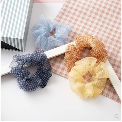 [Mã 151FASHIONSALE1 giảm 10K đơn 50K]Dây Buộc Tóc Vải Scrunchie Đơn Giản Thanh Lịch