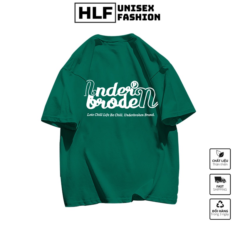 Áo thun tay lỡ unisex nam nữ Underbroken, áo phông nữ form rộng HLFashion