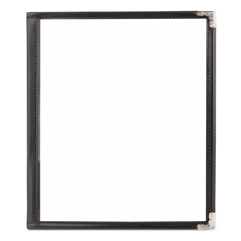 Bìa menu 16 trang  A4 Đen/Nâu