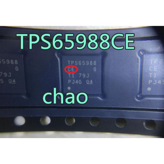 TPS65988CERJTR TPS65988 CE 65988 ic nguồn trên mainboard