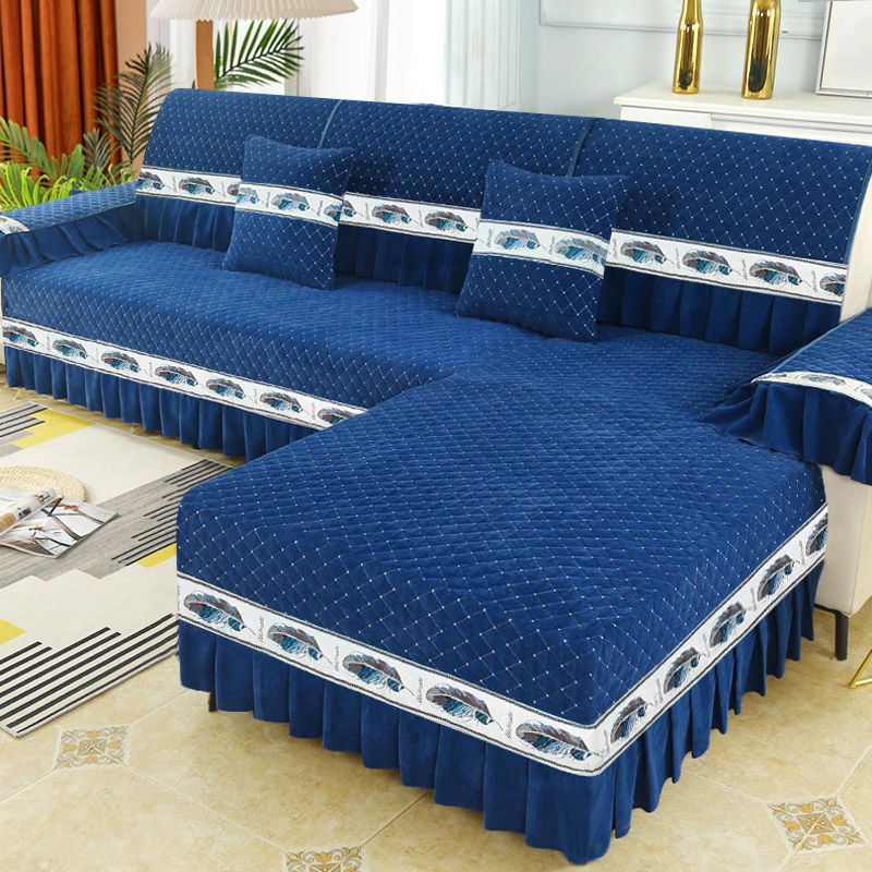 Bộ Vỏ Bọc Đệm Ghế Sofa Bốn Mùa Bằng Vải Chenille Chống Trượt Thông Dụng