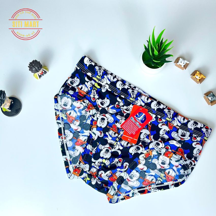 Quần lót nam quần sịp chéo  full hình thun lạnh hàng hiệu siti mart