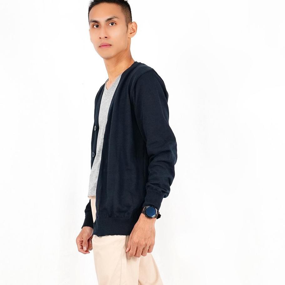 Áo Cardigan dệt kim cổ chữ V thời trang Hàn Quốc cho nam | BigBuy360 - bigbuy360.vn