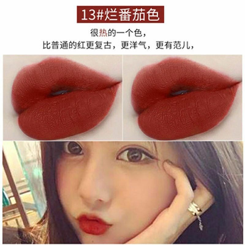 Bán Chạy#Son Lì Tông Màu Cherry 9 / 14 Phong Cách Pháp Cho Nữ