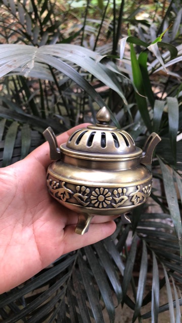 Lư xông trầm đồng - đỉnh đồng xông trầm