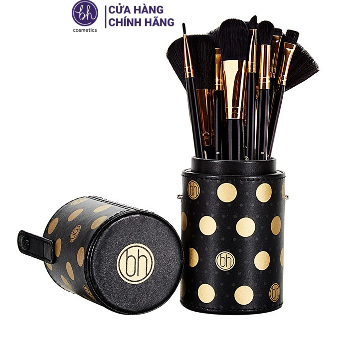 Bộ Cọ Trang Điểm Bh Cosmetics Dot Collection 11 Piece Brush Set Black