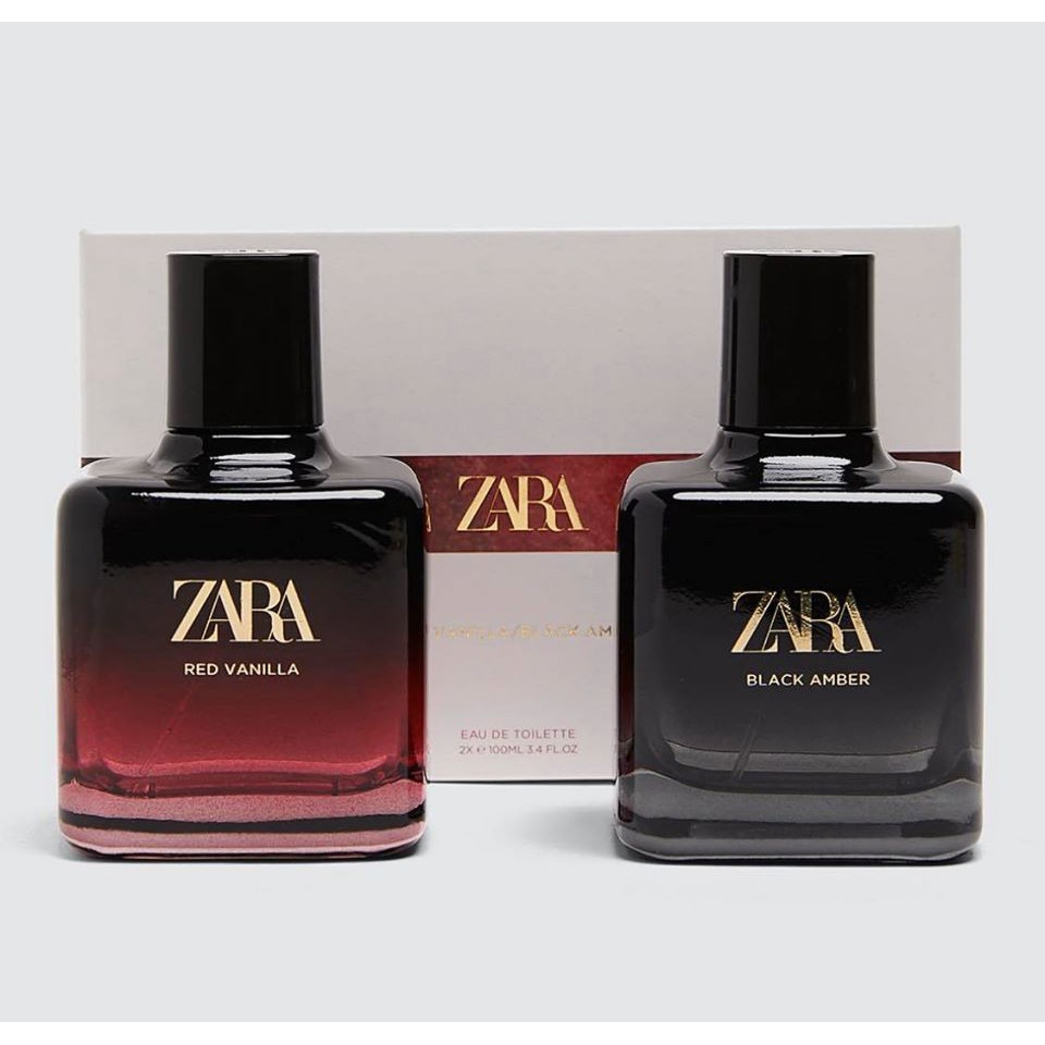 Set nước hoa nữ Zara RED VANILLA + BLACK AMBER EDT 100ml