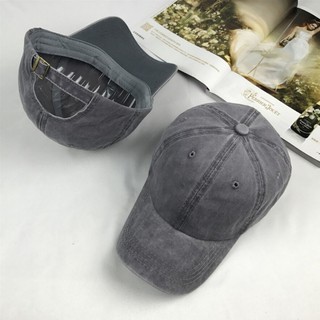 ☛☏❤Cotton Cap Baseball Caps Hat Adjustable Polo Style Washed Plain Solid Visor