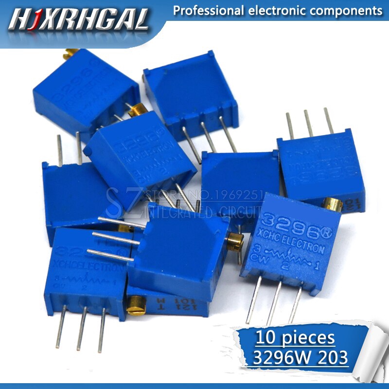 10 Chiết Áp 3296w-1-203lf 3296w 20k Ohm 203 3296w-1-203 3296w-203 W203