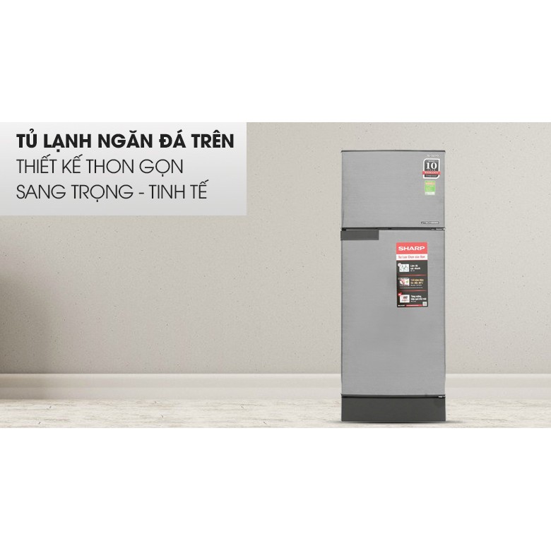 Tủ lạnh Sharp Inverter 165 lít SJ-X196E-DSS (Miễn phí giao tại HCM-ngoài tỉnh liên hệ shop)