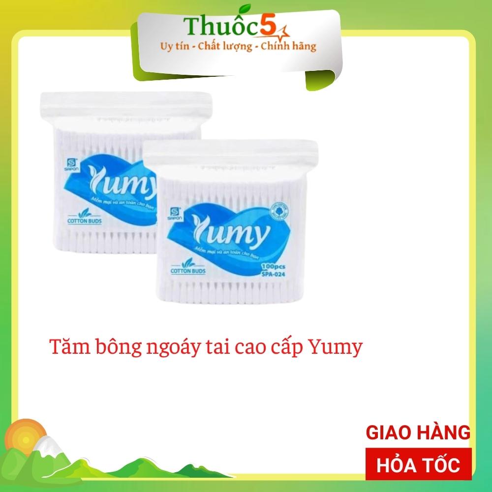 Tăm bông ngoáy tai cao cấp Yumy Hàng Chính Hãng - Tăm bông cho trẻ sơ sinh, trẻ em, người lớn