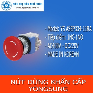 Nút ấn dừng khẩn cấp YS ASEP334-11RA YONGSUNG