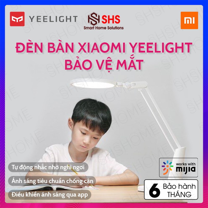 Đèn bàn LED chống cận cao cấp Xiaomi Yeelight, tự động nhắc nhở nghỉ ngơi, YLTD03YL, SHS Vietnam