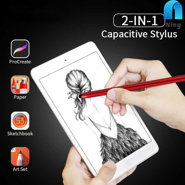 Bút Cảm Ứng 2 Trong 1 Dành Cho Máy Tính Bảng, Điện Thoại Android