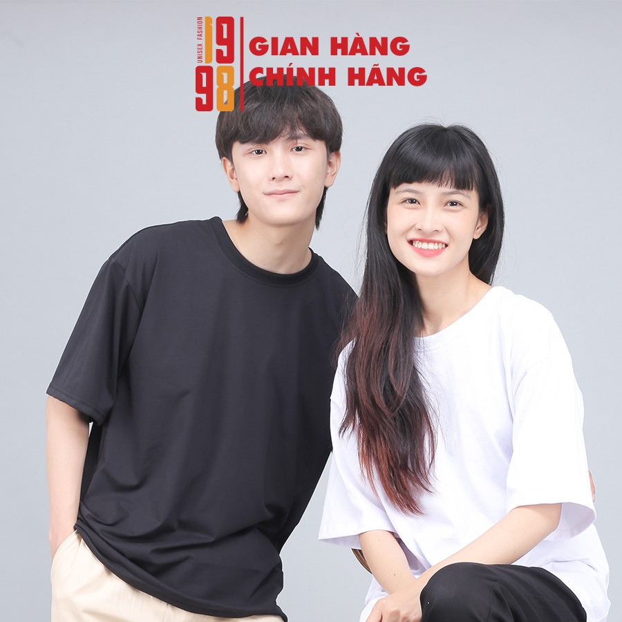 🔥 Áo thun tay lỡ unisex 🔥  áo phông nam nữ áo thun trơn thương hiệu 1998 unisex | BigBuy360 - bigbuy360.vn