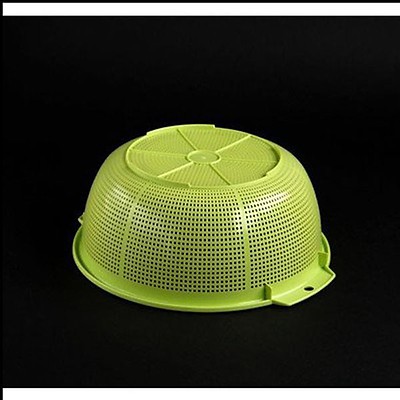 Rổ nhựa 28 cm màu xanh lá SANADA nội địa Nhật Bản