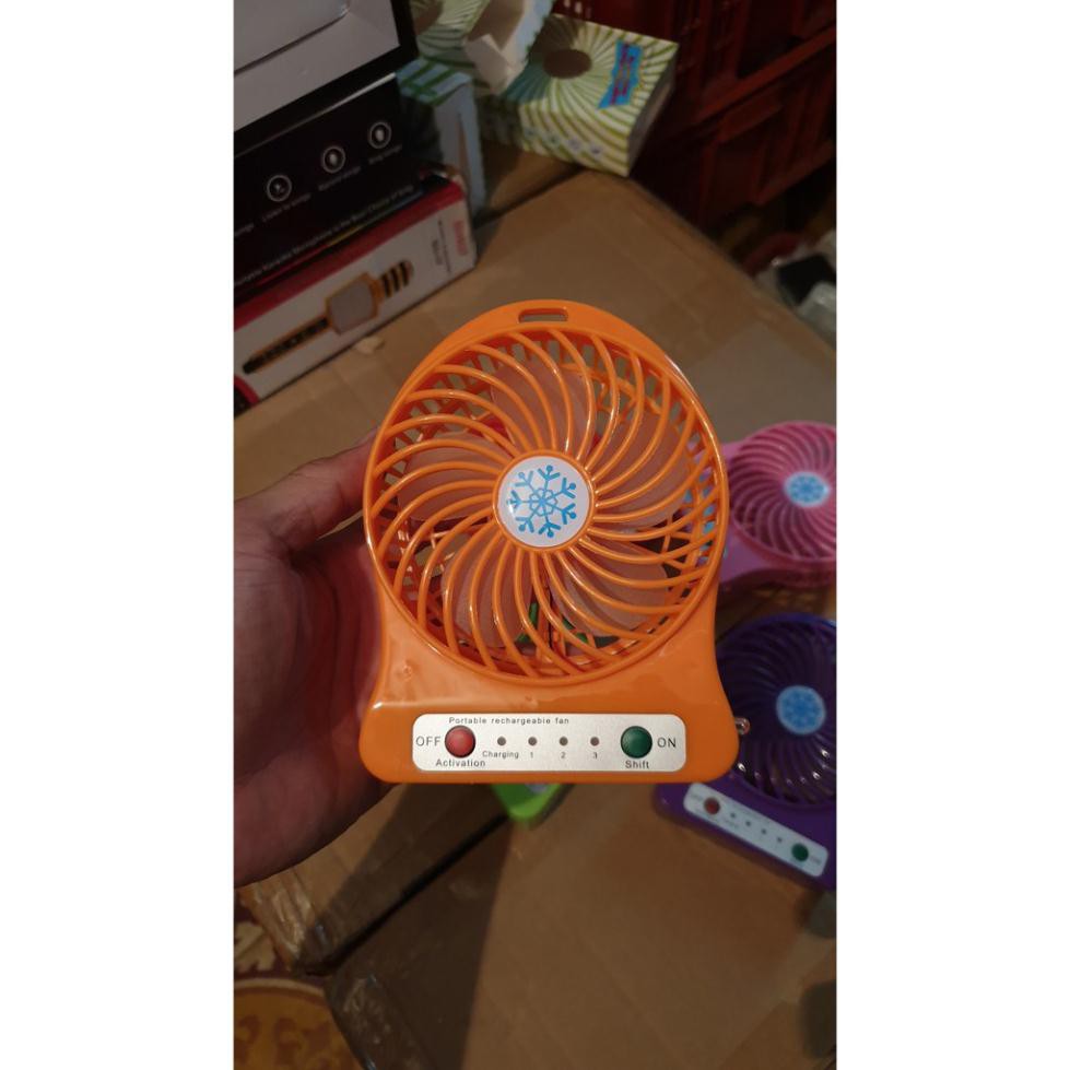 QUẠT MINI 3 TỐC ĐỘ SẠC CỔNG USB