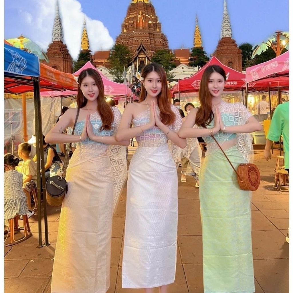 Xishuangbian Natuzu Váy Ống Quấn Ngực Cùng Phong Cách Ánh Sao Đêm Chụp Ảnh Thị Trường Ban Đêm Miễn Phí Đầu Cho Nữ