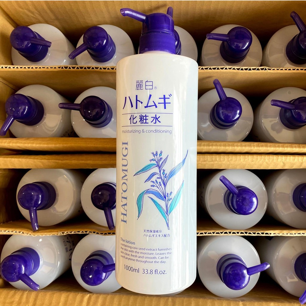 Nước Hoa Hồng , Lotion dưỡng ẩm hạt ý dĩ Hatomugi Kumano The Lotion Reihaku 500ml