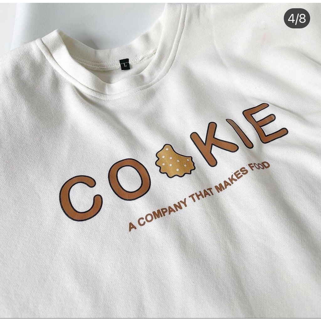 [Có Video Thật + Ảnh Thật] Áo Sweater Trắng In Bánh Cookie Cute Dày Dặn Hot Trend Mã 594 - Daisy Clothings | BigBuy360 - bigbuy360.vn