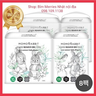 HCM Bỉm MOMO RABIT dán quần size S36 M32 L30 M30 L28 XL22 XXL18