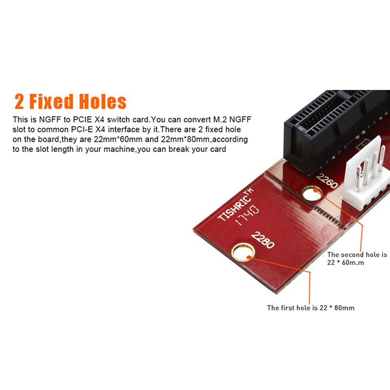 Set 2 Đầu Chuyển Đổi Ngff M.2 Key M2 Sang Pcie 4x 1x Cho Máy Đào Bitcoin Btc Miner | BigBuy360 - bigbuy360.vn