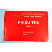 10 Phiếu thu 2 liên, 3 liên 100 tờ