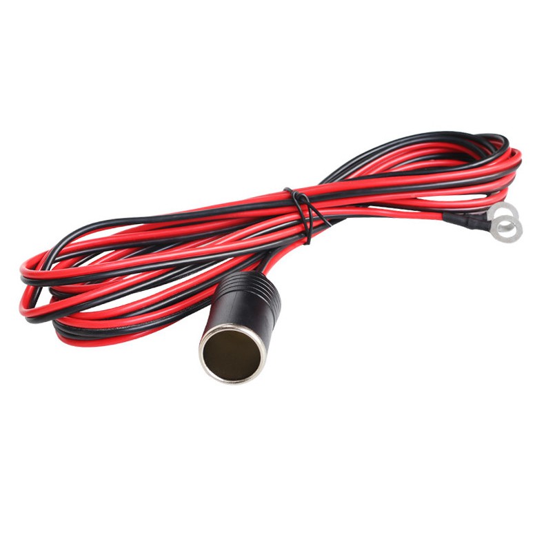 Tẩu cái DÀI 4 MÉT 12V 24V DC tẩu âm đầu chờ có vòng đấu nối dây to tải lớn chuyên dùng đấu nối nội thất ô tô