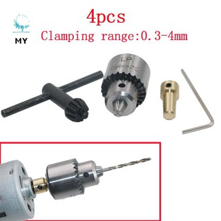 Bộ đầu khoan nhỏ 0.3-4mm kèm khóa vặn và trục kết kết nối 17mm đầy tiện lợi