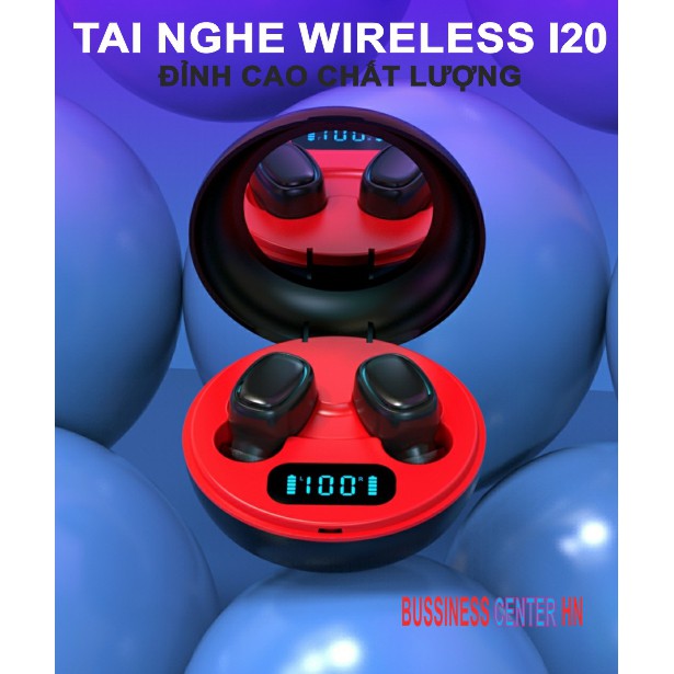 Tai Nghe Bluetooth TWS I20 - Phiên Bản 2021 , Chống Ồn Thế Hệ Mới