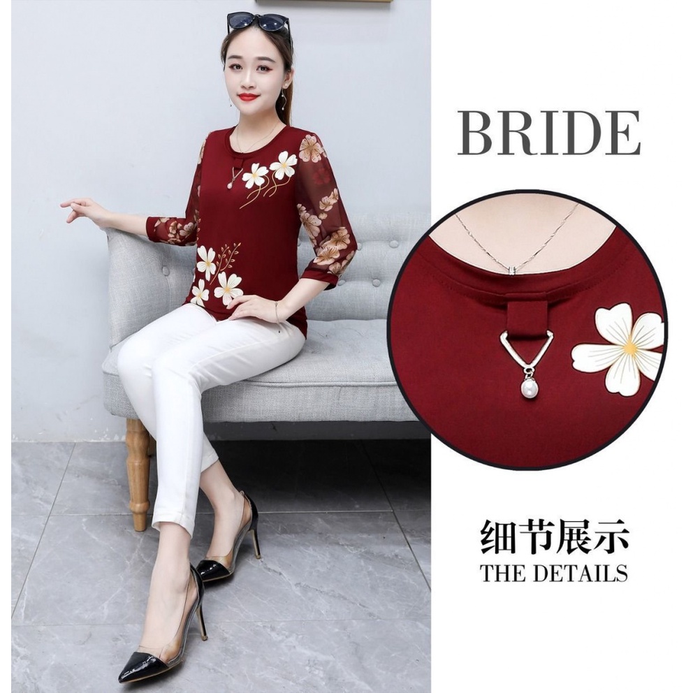 Áo Sơ Mi Vải Voan Tay Ngắn Dáng Rộng Phong Cách Phương Tây Thời Trang Cho Nữ 2021