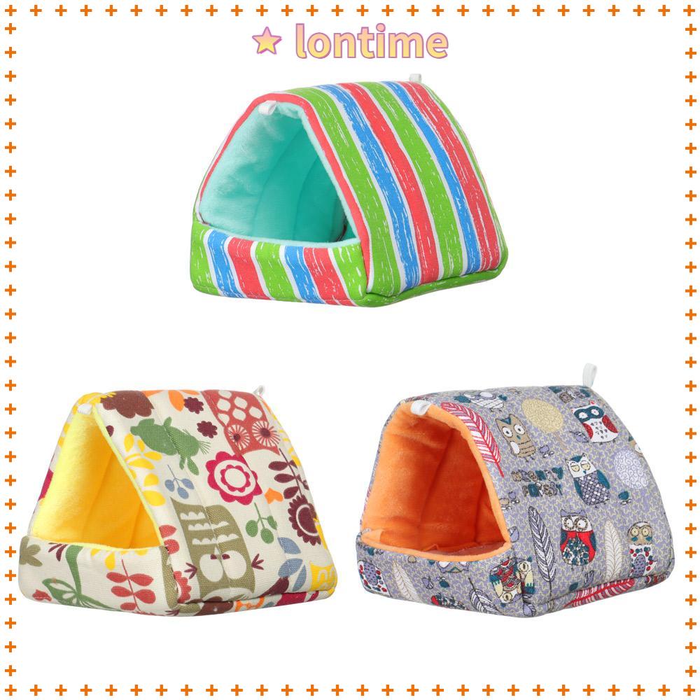 Giường ngủ nhỏ gọn dễ thương bỏ lồng hình ngôi nhà mềm mại thoải mái cho chuột Hamster chuột lang thỏ vào mùa đông