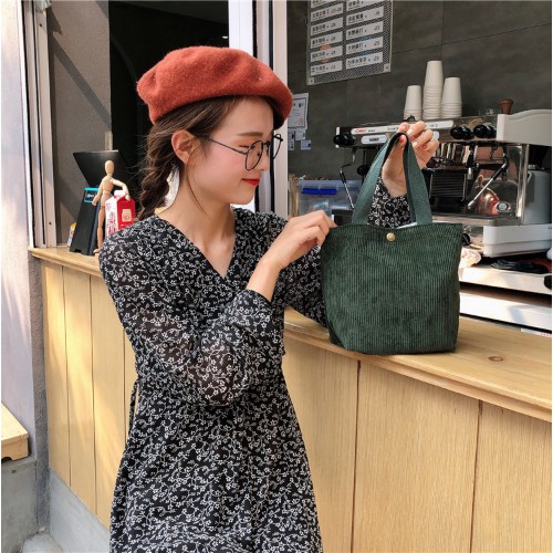 Túi xách vải đơn giản hợp thời trang phong cách Hàn Quốc cho nữ