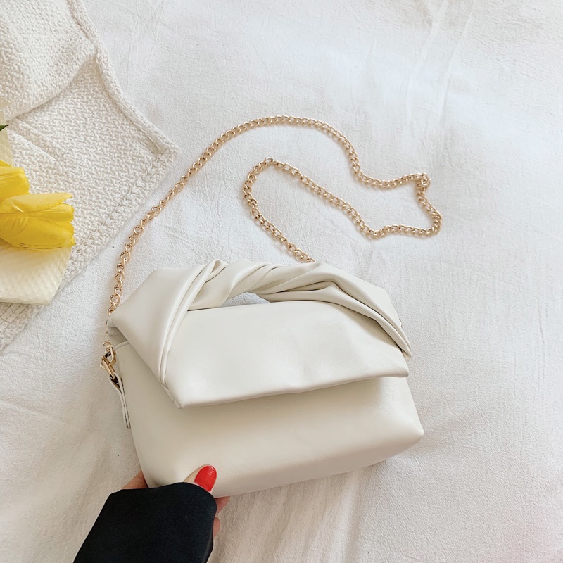 Túi Đeo Vai/Xách Tay Dây Xích Đính Nơ Dễ Phối Đồ Cho Nữ